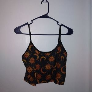 Black and orange tank top